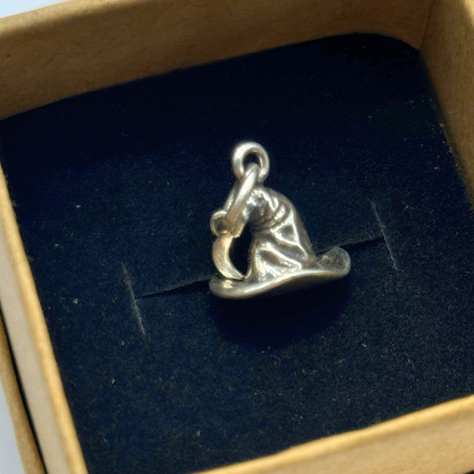 Wizard Hat - Handcrafted Silver Pendant