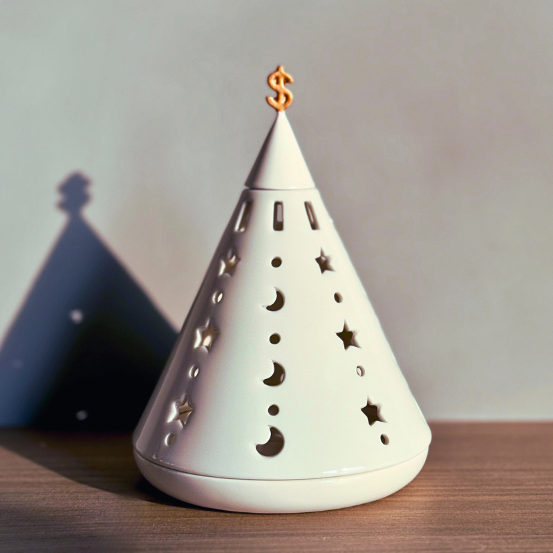 Money $ Money - Handmade Ceramic Candle holder
